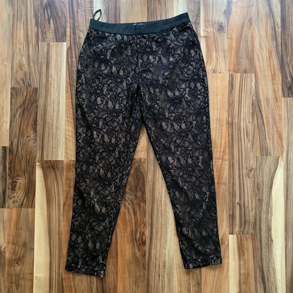 Renn Black Lace Pants